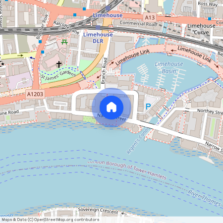 Adriatic Building, 51 Narrow Street, Limehouse, London, E14