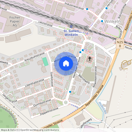 Mittelholzerstrasse 9, 9015 St. Gallen, Schweiz