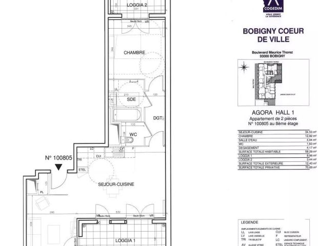 location Appartement T2 DE 58.3m² À BOBIGNY - Photo 1