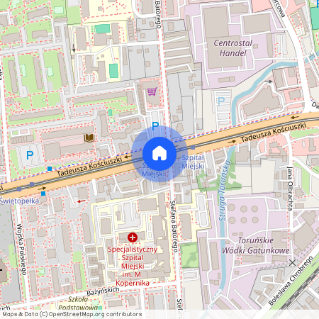 ul. Tadeusza Kościuszki, Mokre, Toruń, kujawsko-pomorskie