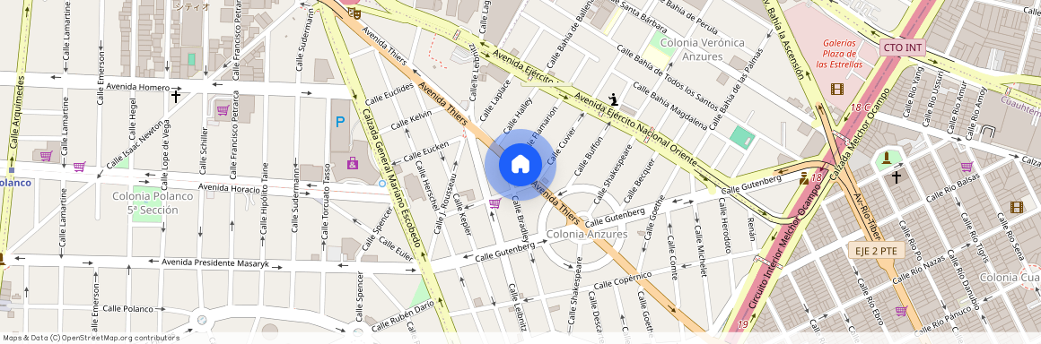 AV THIERS #-Int. -, Colonia Anzures, C.P. 11590, Df / Cdmx