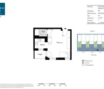Moderne 1-Zimmerwohnung mit Einbauküche und Loggia - Photo 1