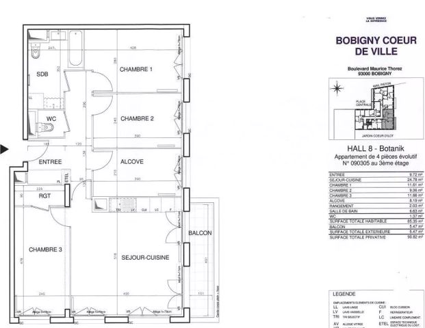 location Appartement T4 DE 85.9m² À BOBIGNY - Photo 1