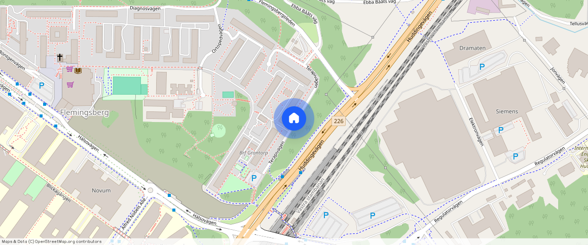 Terapivägen, Huddinge