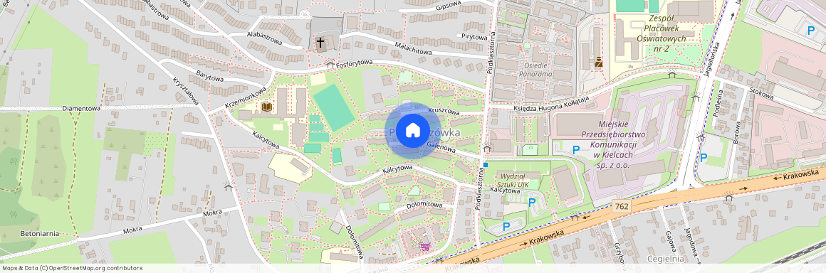 ul. Podklasztorna, Podkarczówka, Kielce, świętokrzyskie