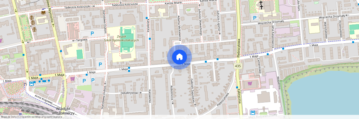 ul. 1 Maja, Śródmieście, Opole, opolskie