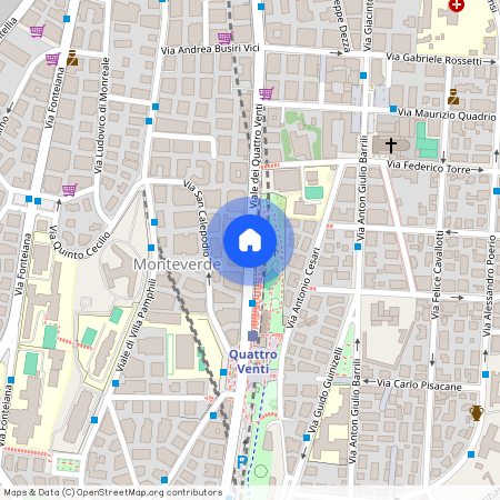Roma, Viale dei Quattro Venti - Monteverde Vecchio Pamphili