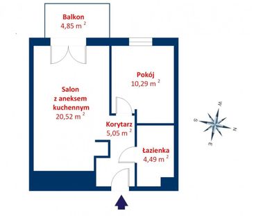Nowe•2pokoje•wynajem•Winda•Siłownia•Piątkowo 42.67 m² - Zdjęcie 2