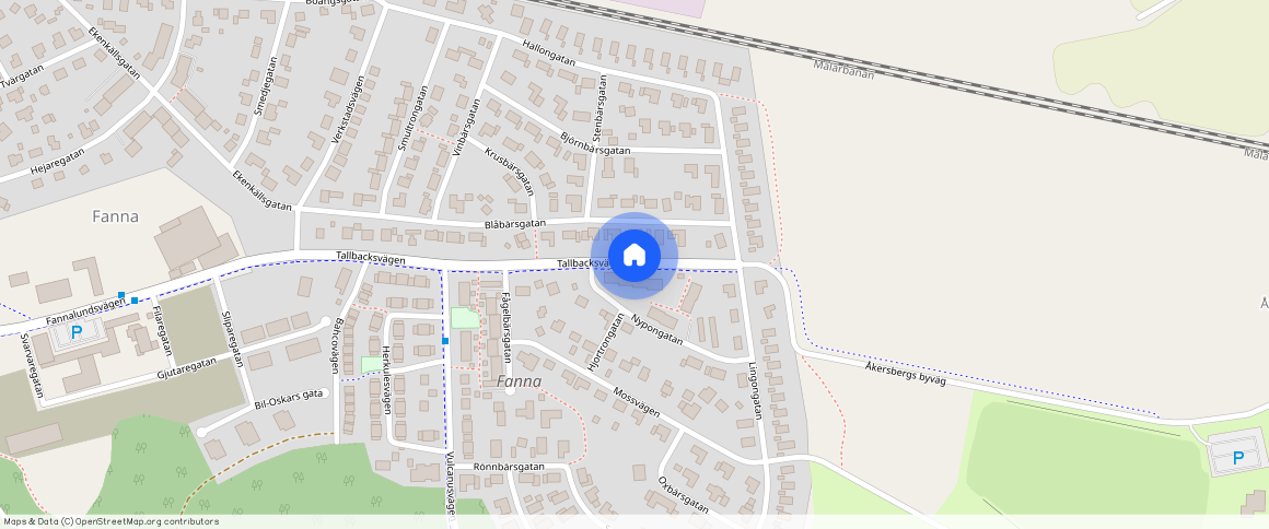 Tallbacksvägen, Enköping