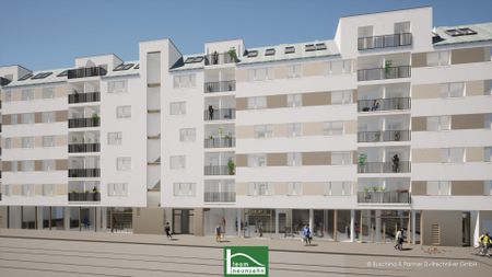 Klimatisierte Erstbezugs-Dachgeschosswohnung mit gewaltiger Dachterrasse bei der U3 Kendlerstraße mit Küche! - Photo 4