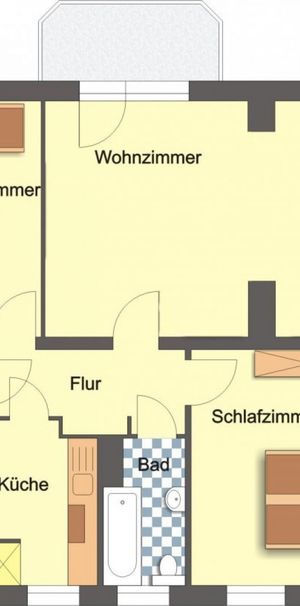 Wohnung, 3 Zimmer (71,4 m²) - Foto 1