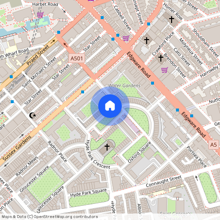 Cambridge Square, Paddington, London, W2