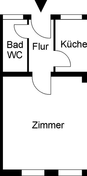 Niedliche 1-Zimmer-Wohnung im Erdgeschoss // EG Wohnung 3 - Foto 1