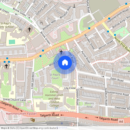 More Close, St Paul's Court, London, W14