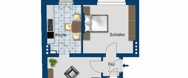 Gepflegte 2 Zimmer Wohnung! - Foto 1