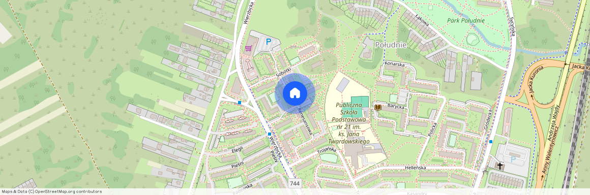 ul. Renesansowa, Południe, Radom, mazowieckie