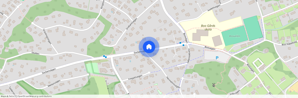 Sockenvägen, Saltsjö-Boo