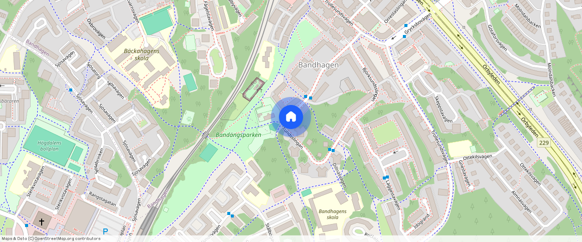 Björksundsslingan **, Bandhagen