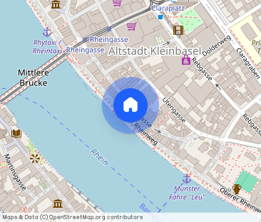 2 Zimmer-Wohnung in Basel - Altstadt/Kleinbasel, möbliert, auf Zeit - Foto 1