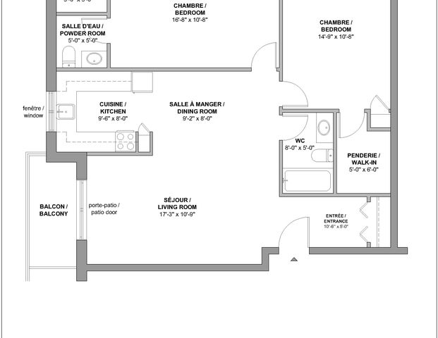 Modèle 4 1/2 large - Photo 1