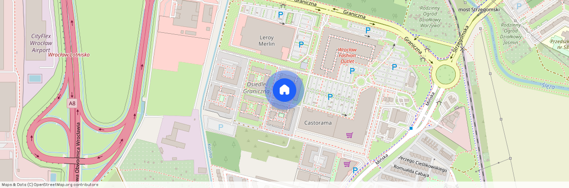 ul. Graniczna, Muchobór Wielki, Fabryczna, Wrocław, dolnośląskie