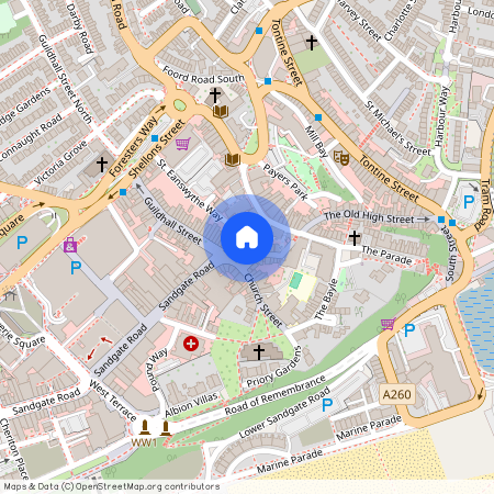 Flat 2, 7 Rendezvous Street, Folkestone, CT20 1EY