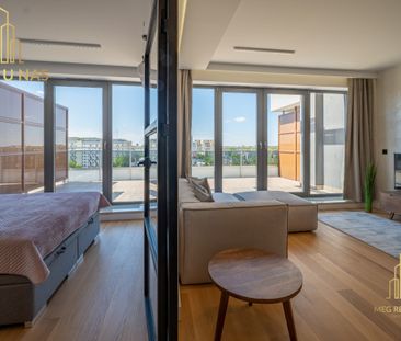 Piękne dwa pokoje z panoramą miasta i dużym tarase - Zdjęcie 2