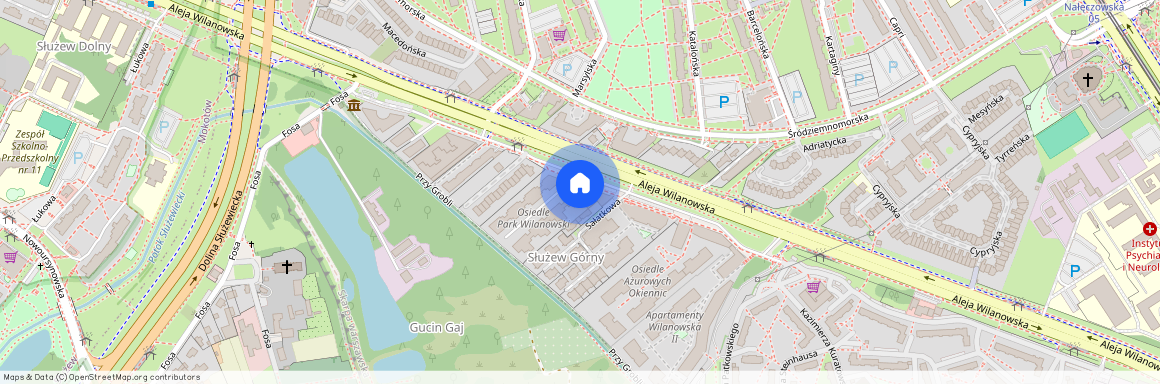 al. Aleja Wilanowska 67, Stegny, Mokotów, Warszawa, mazowieckie