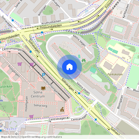 Västra skogen, Solna, Stockholm, Västra vägen 7D