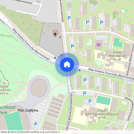 ul. gen. Tadeusza Bora-Komorowskiego, Zagórze Południe, Sosnowiec, śląskie