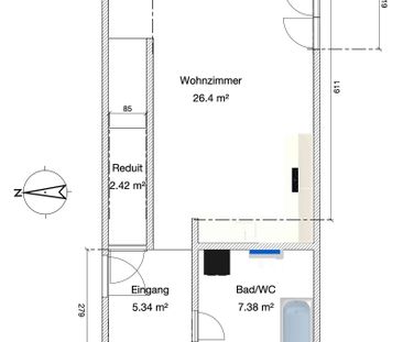 2.5 Zimmer, 56 m² - Photo 6