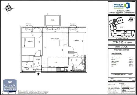 Appartement à louer 3 pièces 57.58m² - Photo 5