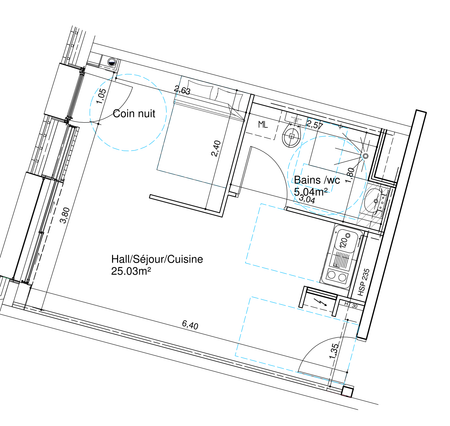 T1bis Meublé Gare Besançon - Photo 3