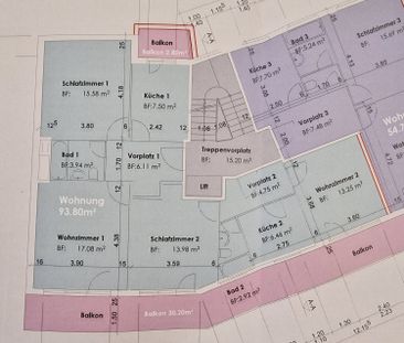 3.5 Zimmer, 93 m², 4. Stock - Foto 6