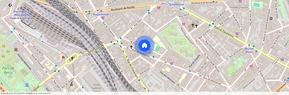 Rue de la Lancette et Rue de la Brêche aux Loups 75012 Paris (12e arrondissement)