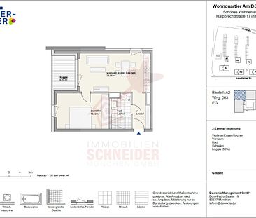 IMMOBILIEN SCHNEIDER - Neubau Erstbezug - wunderschöne 2 Zimmer EG Wohnung mit EBK und Balkon - Foto 2