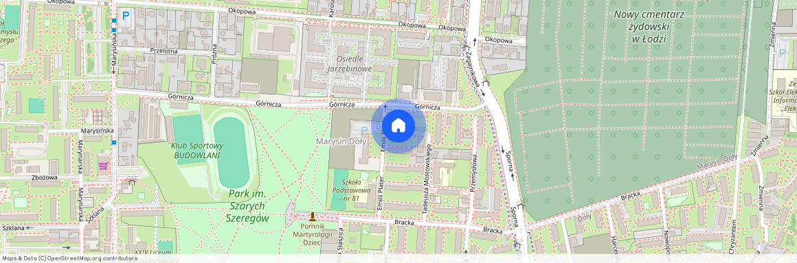 ul. Emilii Plater, Marysin Doły, Bałuty, Łódź, łódzkie