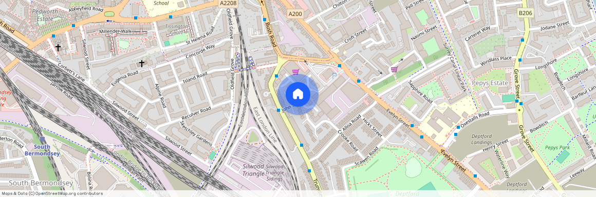 John Silkin Lane, Surrey Quays, SE8