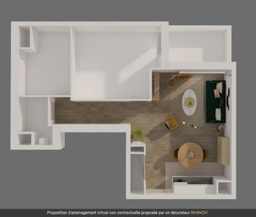 location Appartement T2 DE 46.38m² À RENNES - Photo 5