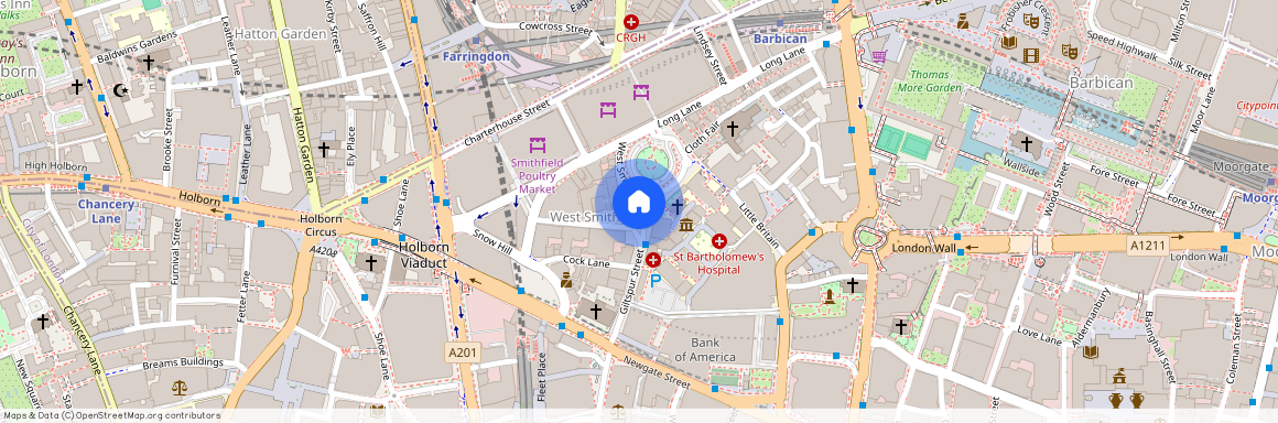 West Smithfield, London, EC1A
