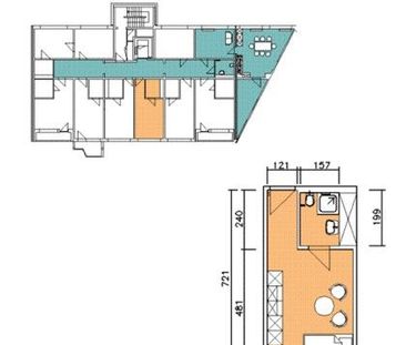 Gelegenheit: günstiges 1-Zimmer-Single-Appartment für Auszubildende... - Photo 1