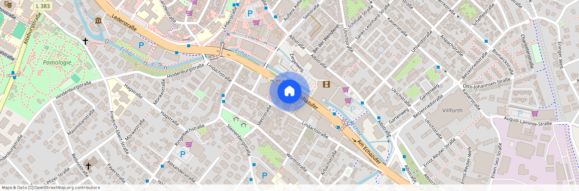 Appartement mit Südbalkon und Junggesellenküche im Rheinparkcenter