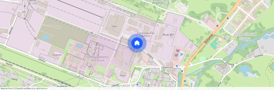 ul. Ceglana, Grębocin nad Strugą, Toruń, kujawsko-pomorskie