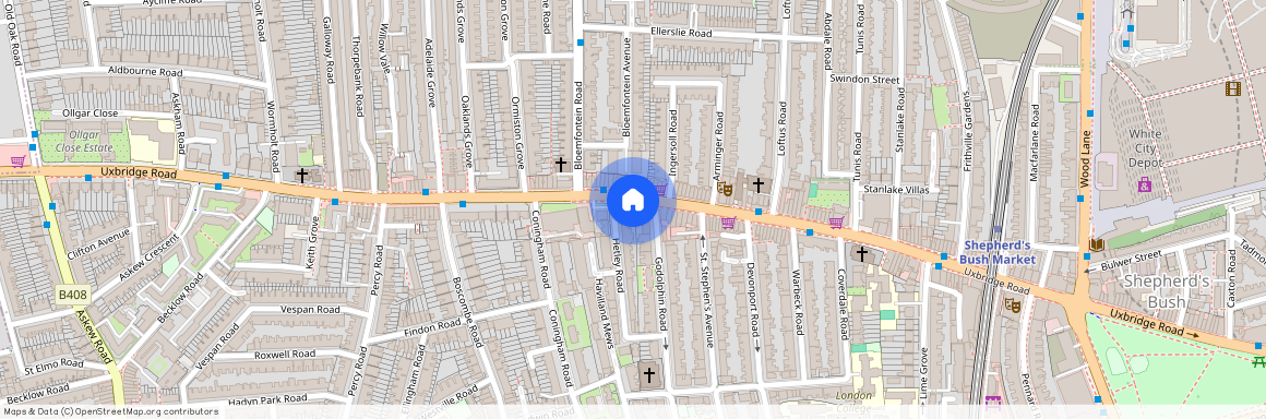 at London, Flat 3 119 Uxbridge Road TW12