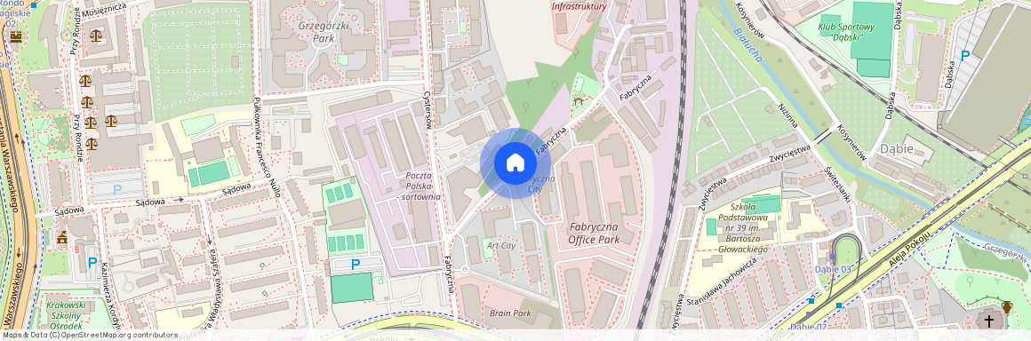 ul. Fabryczna, Grzegórzki, Grzegórzki, Kraków, małopolskie