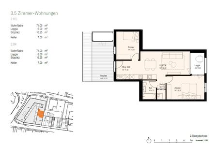 "Moderne Wohnung an bester Lage beim Bahnhof" - Photo 2