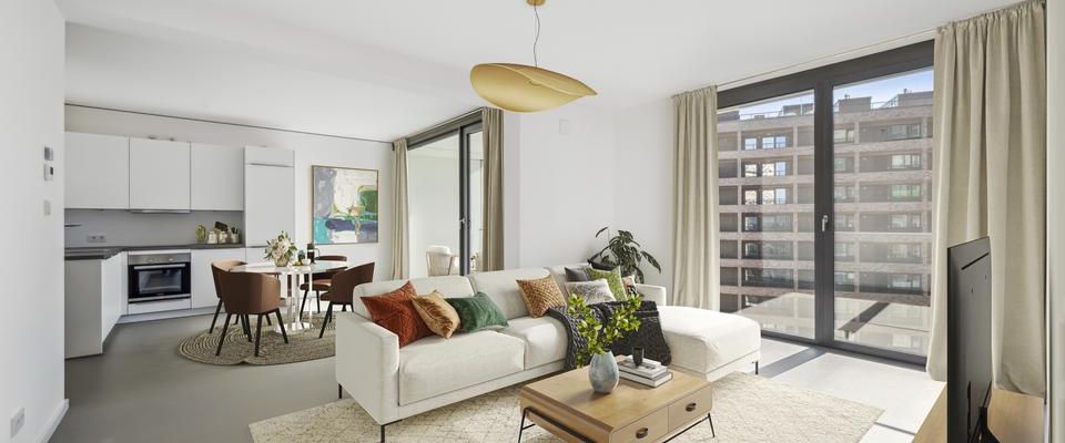 Live Central – Komfortables 3-Zimmer-Apartment mit Loggia und Balkon in den Colonnades - Foto 1