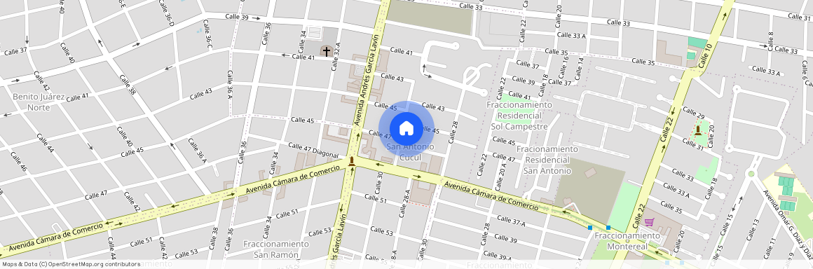 Calle 30 215-215, Sol Campestre, Mérida, Yucatán, 97116, MEX