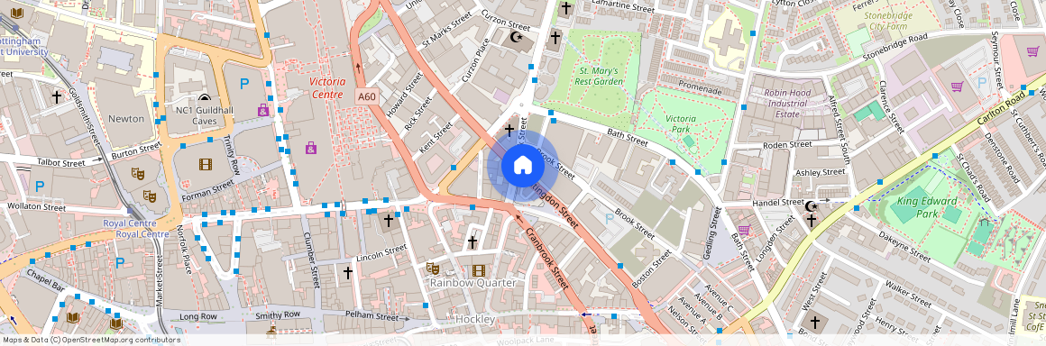 Huntingdon Street, Nottingham, Nottinghamshire, NG1