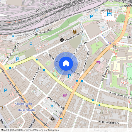 Mozartstraße, 66111 Saarbrücken - St Johann